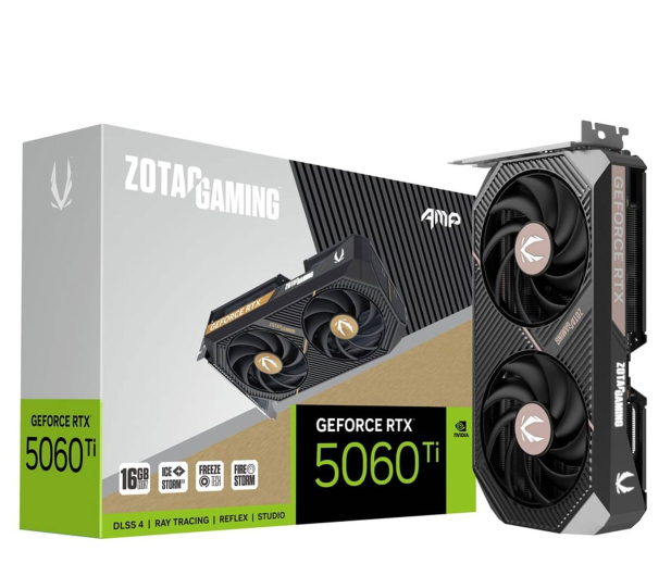 Zotac GeForce RTX 5060 Ti AMP 16GB GDDR7 DLSS5 - 1330987 - zdjęcie